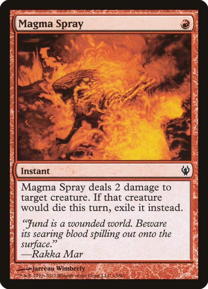 Magma Spray (15) [Duel Decks: Izzet vs. Golgari]