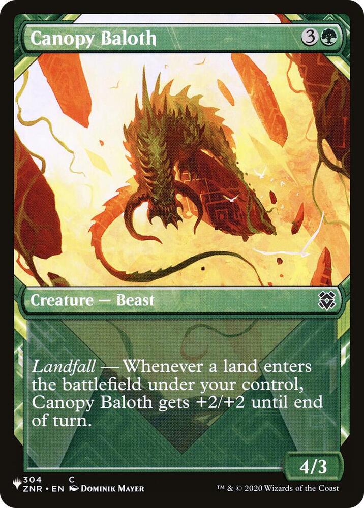 Canopy Baloth (Showcase) (304) [The List]