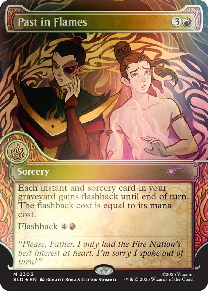 Past in Flames (Rainbow Foil) (2303) [Secret Lair Drop]