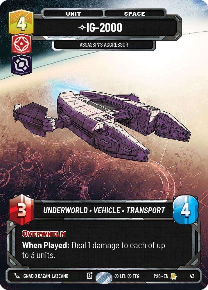 IG-2000 - Assassin's Aggressor (43) [Sector and Regional Promos: Season 1]
