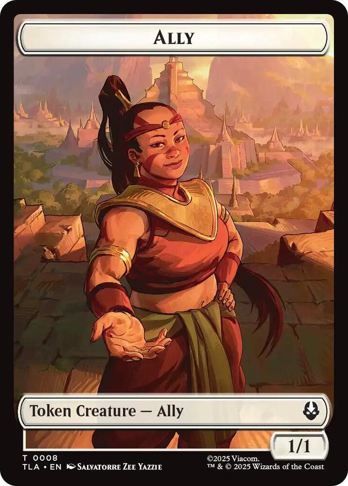 Ally (0008) // Soldier (0002) Double-Sided Token (8 // 2) [Avatar: The Last Airbender]