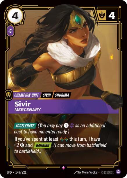 Sivir - Mercenary (143/221) [Spiritforged]