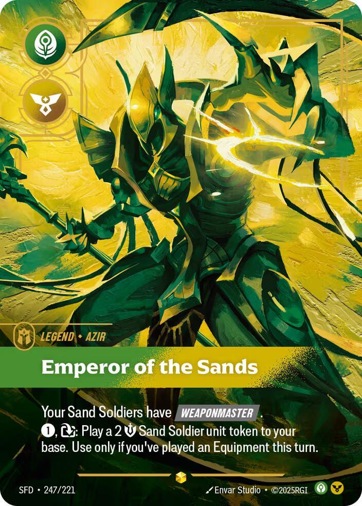 Azir - Emperor of the Sands (Overnumbered) (247/221) [Spiritforged]