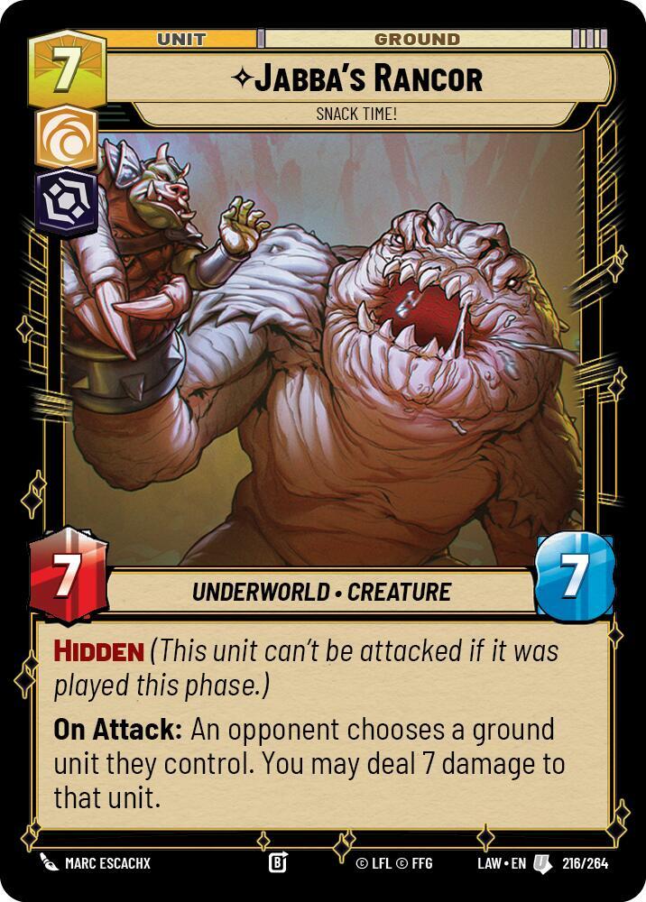 Jabba's Rancor - Snack Time! (216/264) [A Lawless Time]