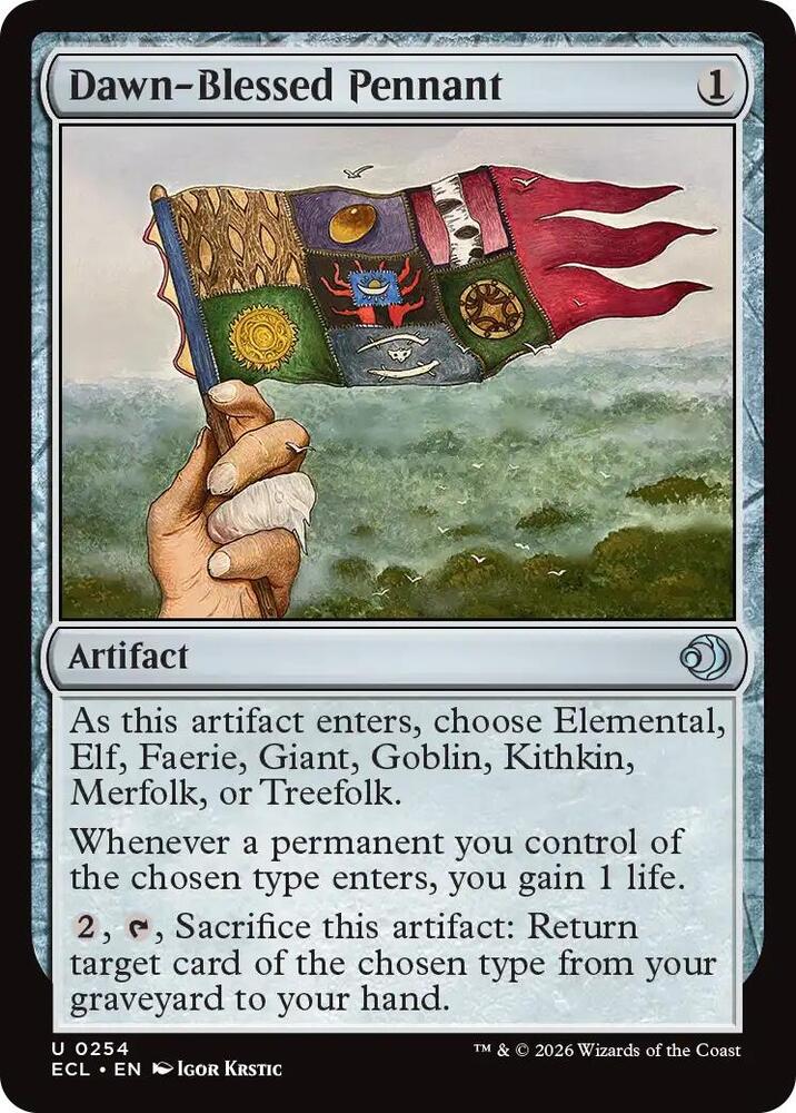 Dawn-Blessed Pennant (254) [Lorwyn Eclipsed]