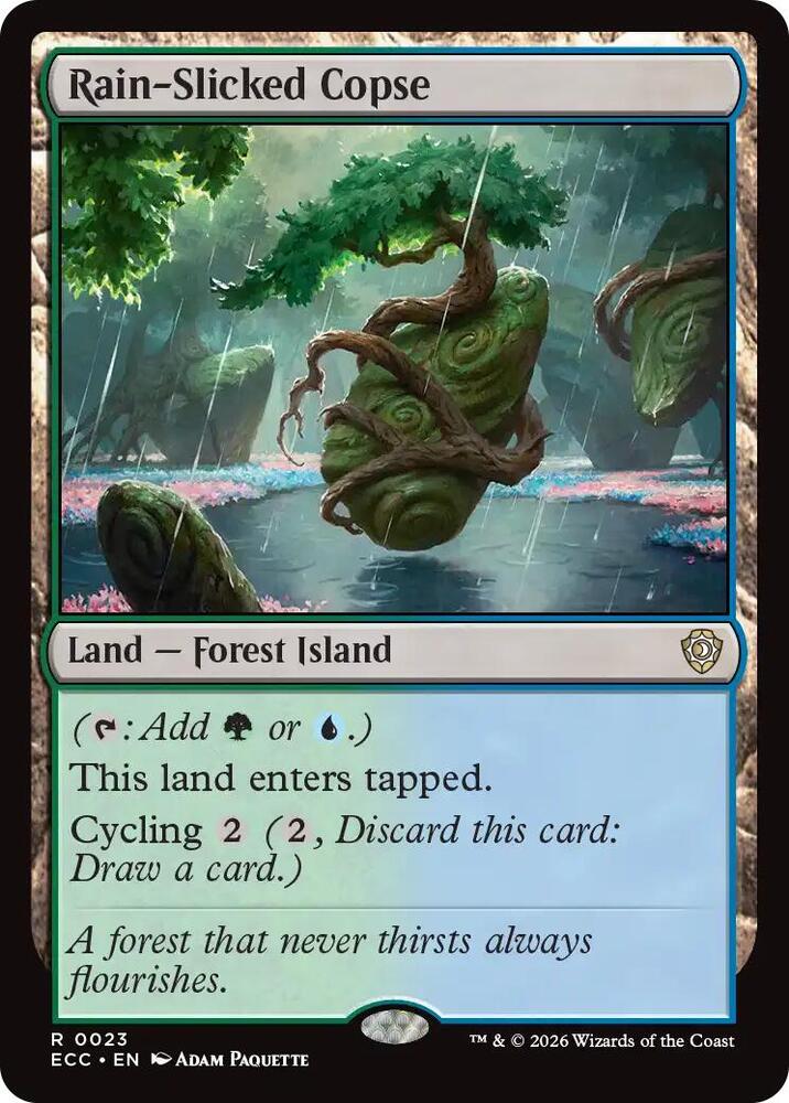 Rain-Slicked Copse (23) [Lorwyn Eclipsed Commander]
