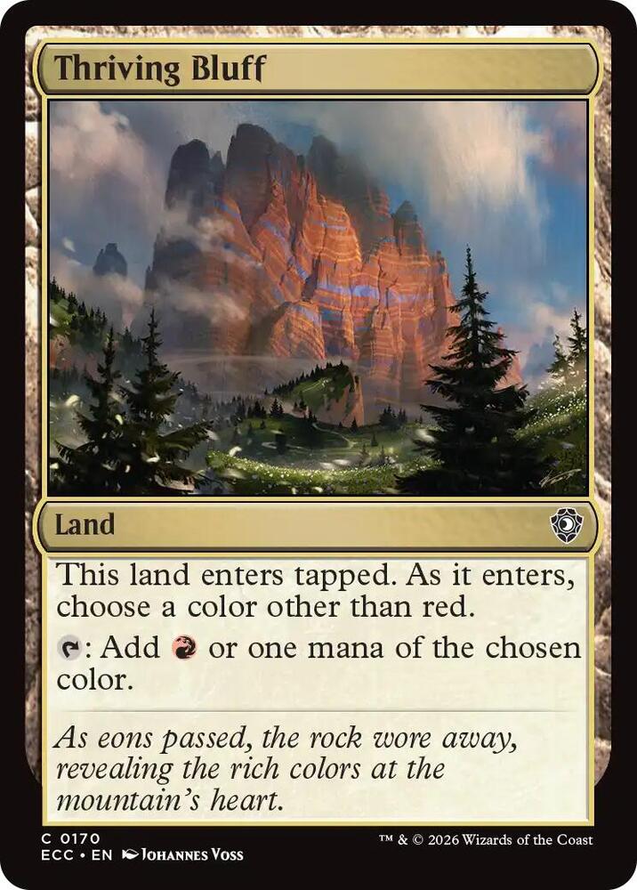 Thriving Bluff (170) [Lorwyn Eclipsed Commander]