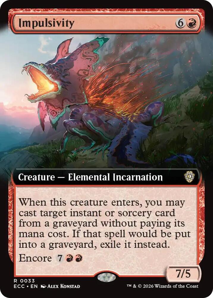 Impulsivity (Extended Art) (33) [Lorwyn Eclipsed Commander]