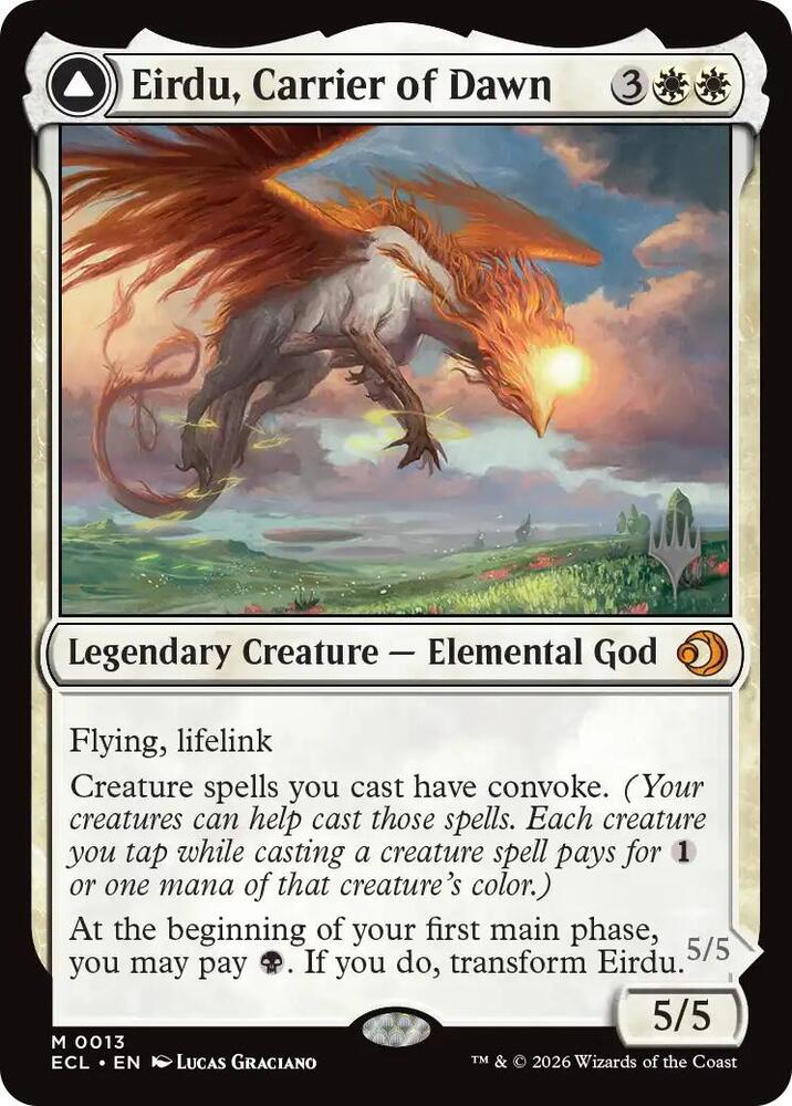 Eirdu, Carrier of Dawn (13) [Lorwyn Eclipsed Promos]