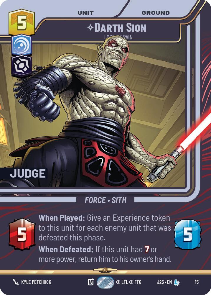 Darth Sion - Lord of Pain (15) [Judge Promos]