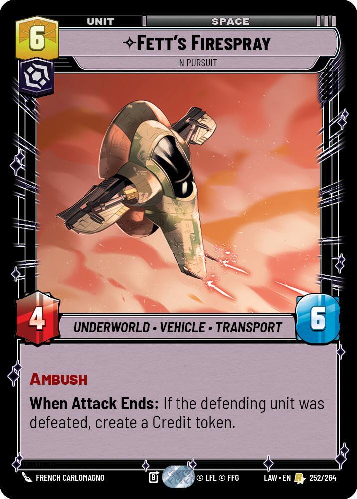 Fett's Firespray - In Pursuit (252/264) [A Lawless Time]