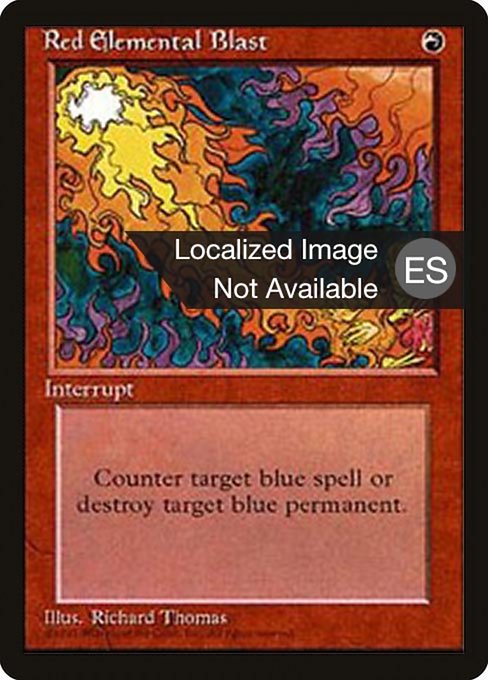 Red Elemental Blast (218) [Fourth Edition Foreign Black Border]