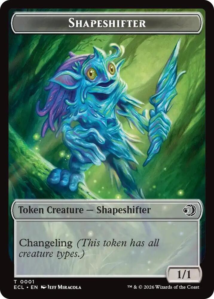 Shapeshifter // Map Double-Sided Token (1 // 17) [Lorwyn Eclipsed]