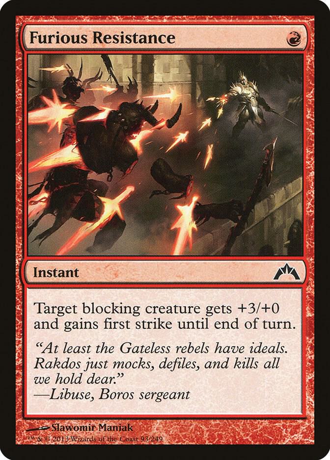 Furious Resistance (93) [Gatecrash]