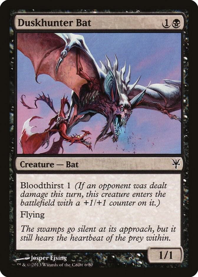 Duskhunter Bat (6) [Duel Decks: Sorin vs. Tibalt]