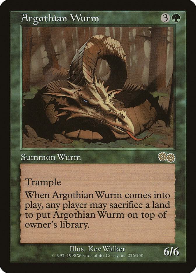 Argothian Wurm (236) [Urza's Saga]