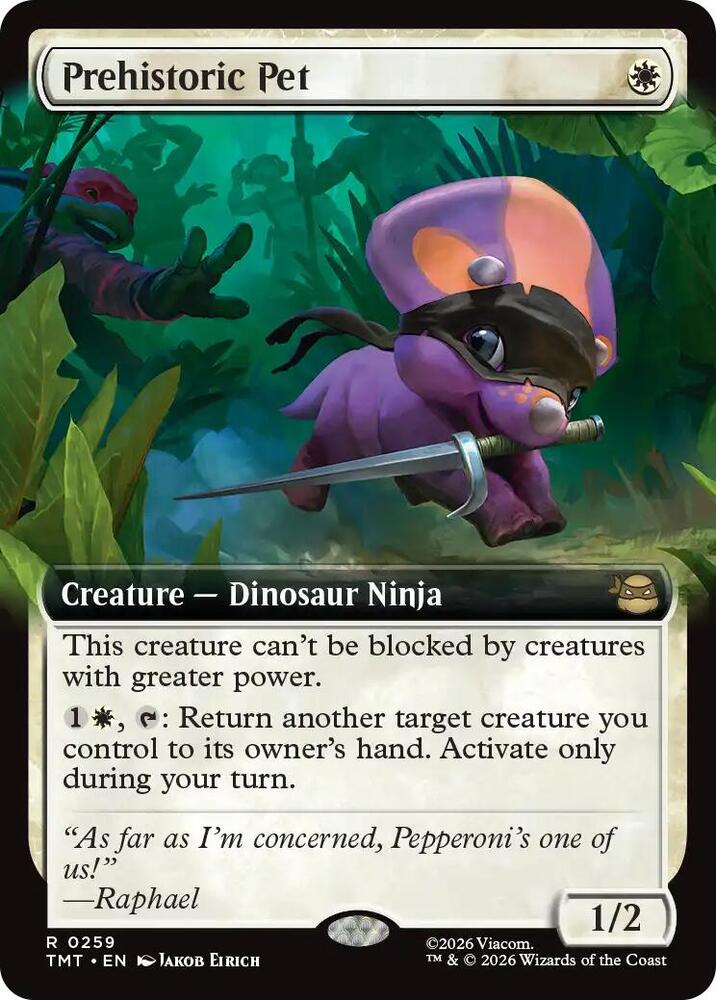 Prehistoric Pet (Extended Art) (259) [Teenage Mutant Ninja Turtles]