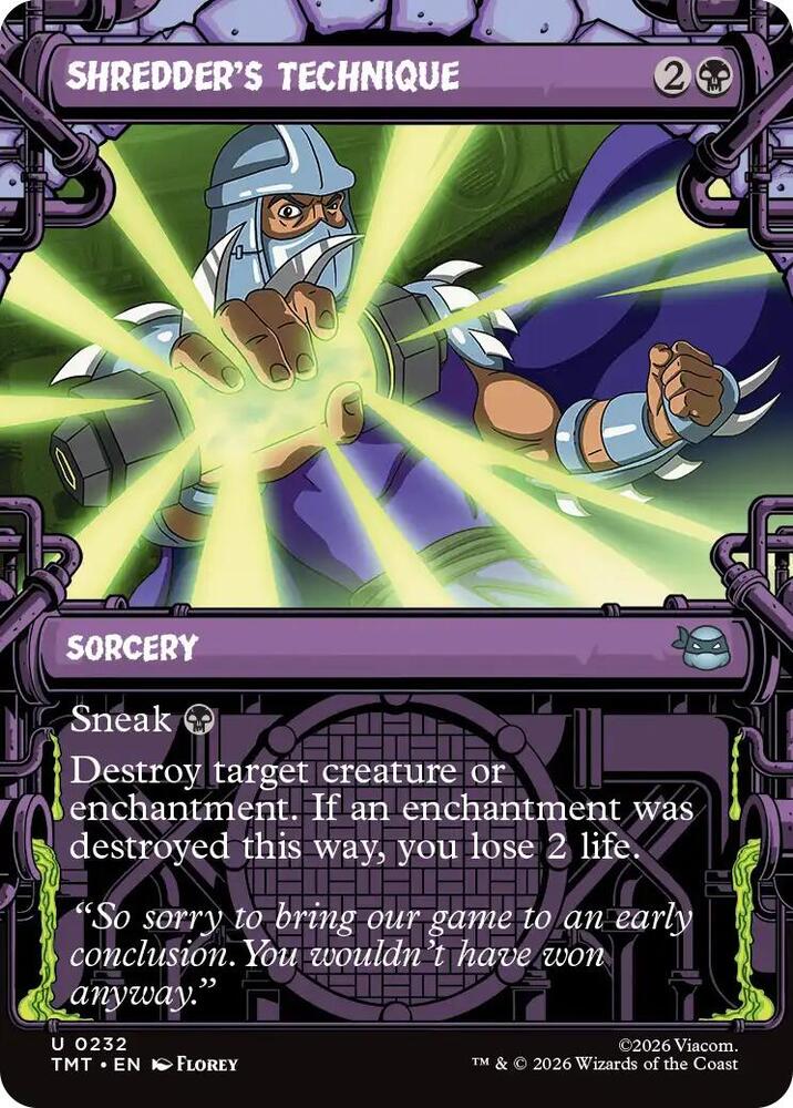 Shredder's Technique (Showcase) (232) [Teenage Mutant Ninja Turtles]