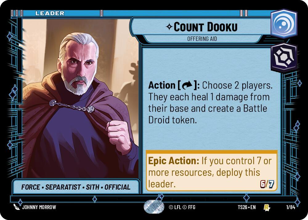 Count Dooku - Offering Aid (1/84) [Twin Suns]