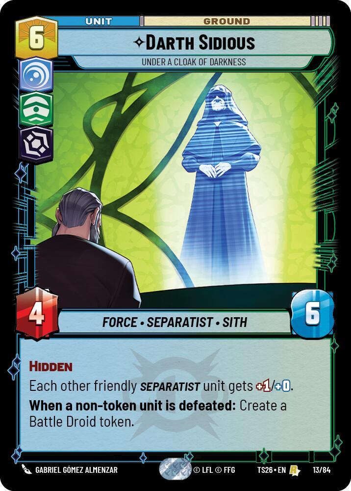 Darth Sidious - Under a Cloak of Darkness (13/84) [Twin Suns]