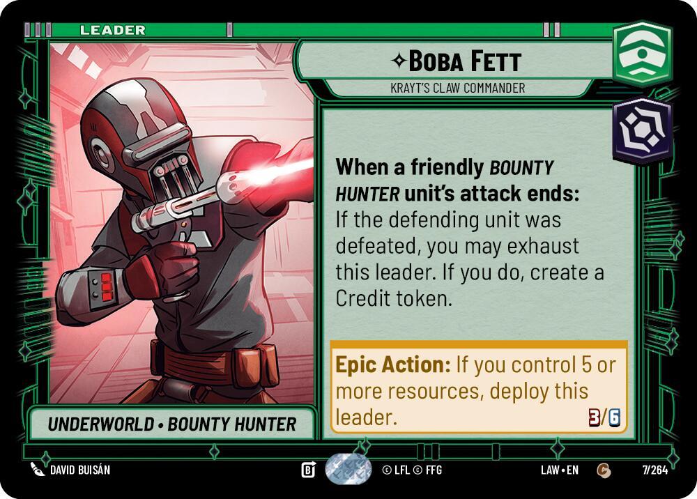 Boba Fett - Krayt's Claw Commander (7/264) [A Lawless Time]