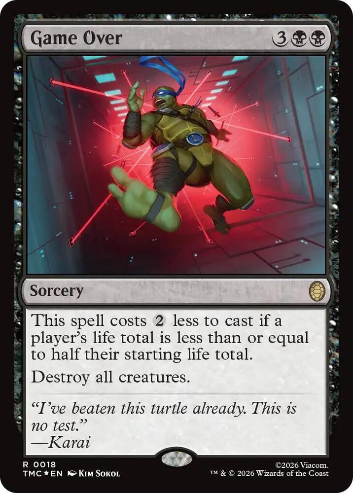 Game Over (Surge Foil) (18) [Teenage Mutant Ninja Turtles Commander]