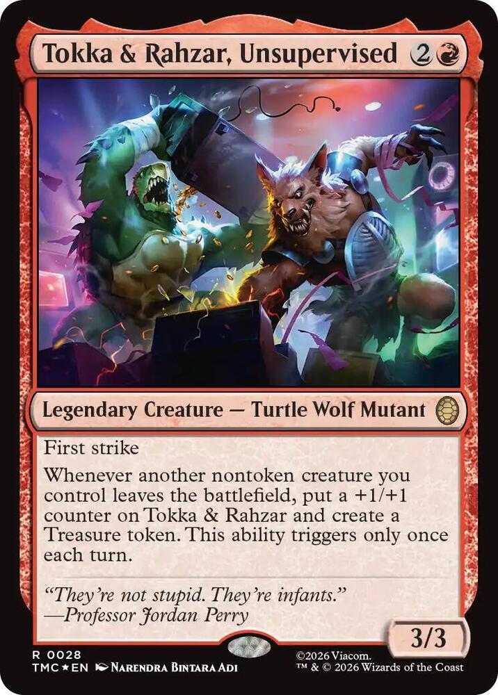 Tokka & Rahzar, Unsupervised (Surge Foil) (28) [Teenage Mutant Ninja Turtles Commander]