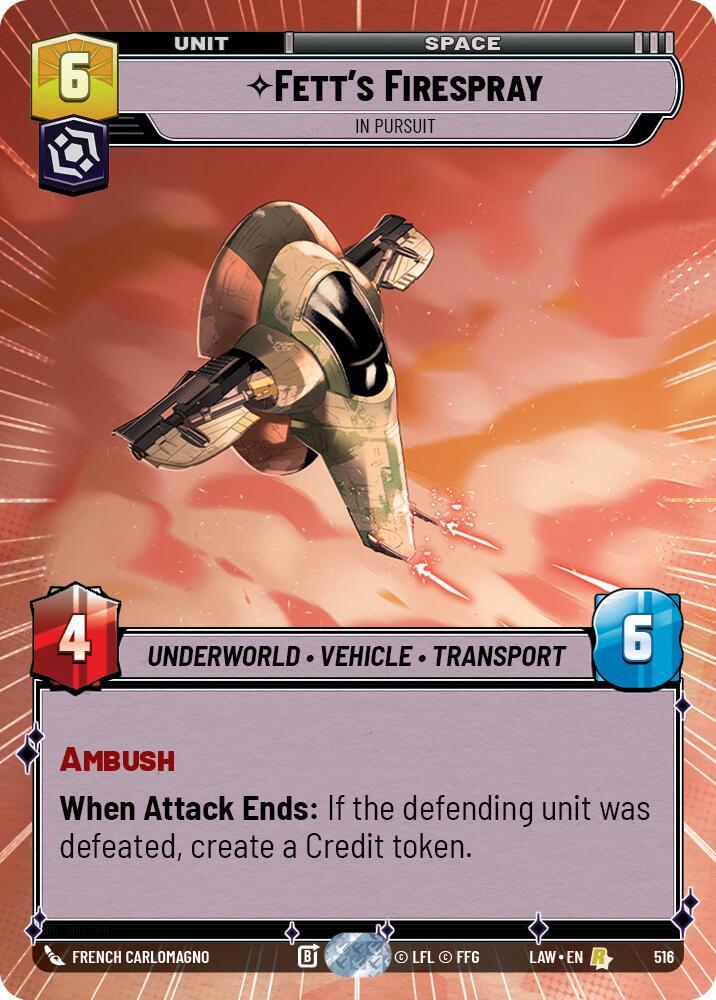 Fett's Firespray - In Pursuit (Hyperspace) (516) [A Lawless Time]