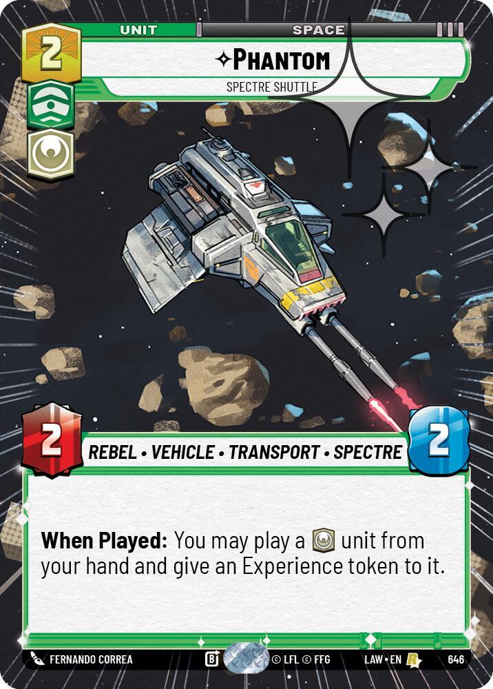 Phantom - Spectre Shuttle (Hyperspace Foil) (646) [A Lawless Time]