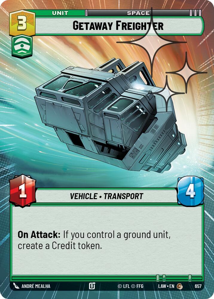 Getaway Freighter (Hyperspace Foil) (657) [A Lawless Time]