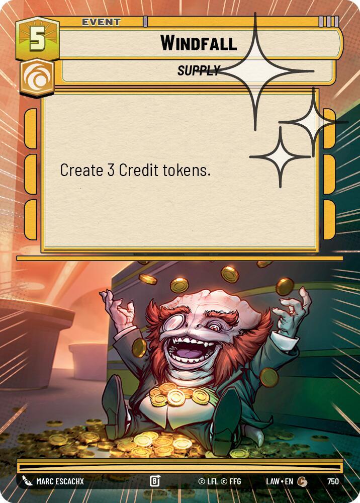 Windfall (Hyperspace Foil) (750) [A Lawless Time]