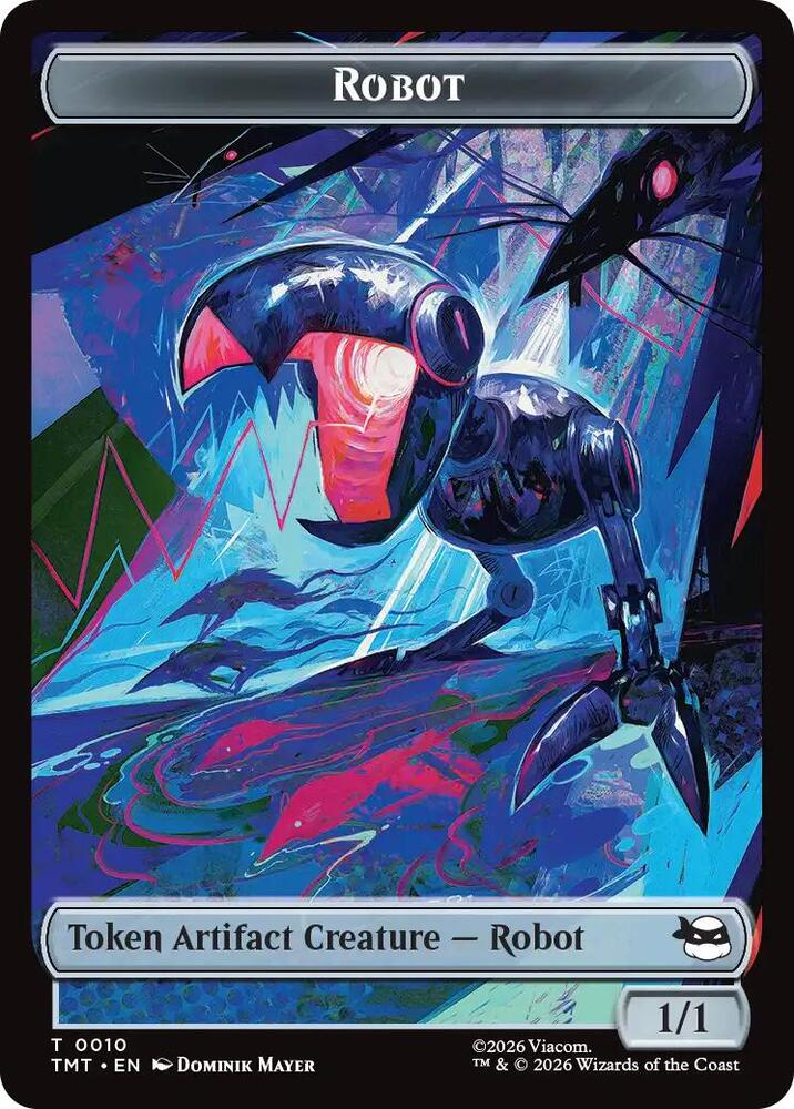 Robot // Mutagen Double-Sided Token (10 // 9) [Teenage Mutant Ninja Turtles]