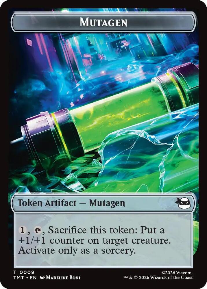 Mutagen // Food Double-Sided Token (9 // 8) [Teenage Mutant Ninja Turtles]