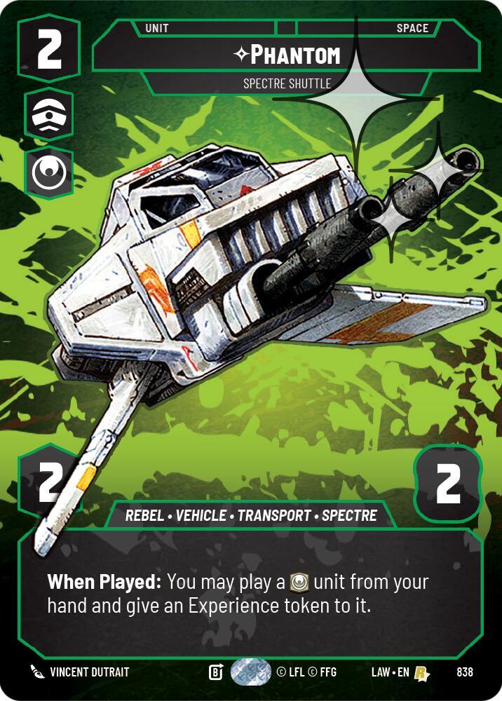 Phantom - Spectre Shuttle (Prestige Foil) (838) [A Lawless Time]