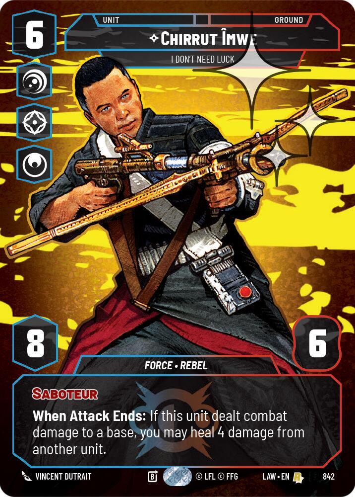 Chirrut Imwe - I Don't Need Luck (Prestige Foil) (842) [A Lawless Time]