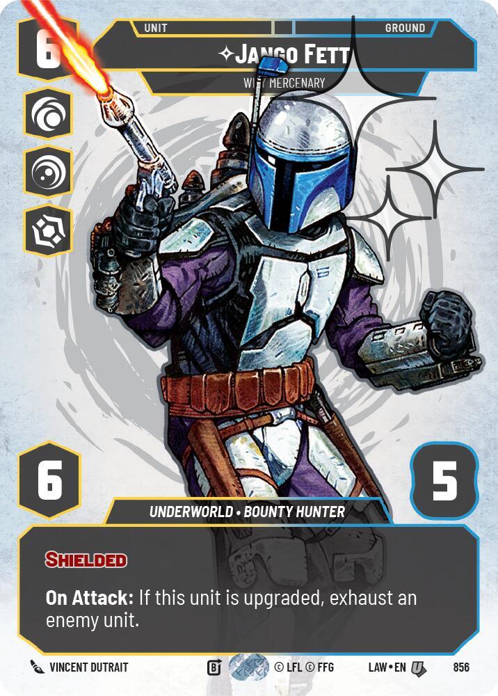 Jango Fett - Wily Mercenary (Prestige Foil) (856) [A Lawless Time]