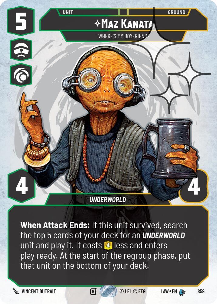 Maz Kanata - Where's My Boyfriend? (Prestige Foil) (859) [A Lawless Time]