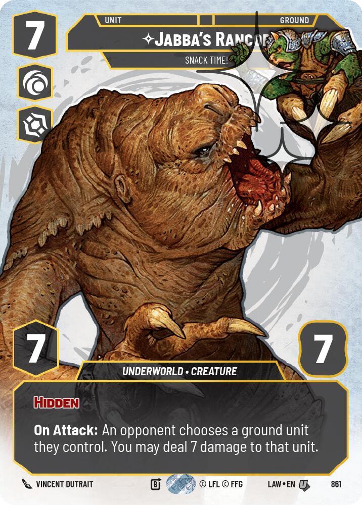 Jabba's Rancor - Snack Time! (Prestige Foil) (861) [A Lawless Time]