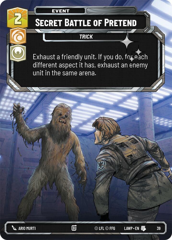 Secret Battle of Pretend (Foil) (39) [A Lawless Time - Weekly Play Promos]