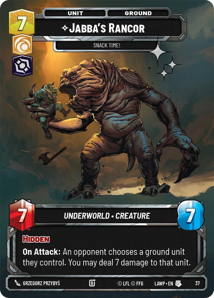 Jabba's Rancor - Snack Time! (Foil) (37) [A Lawless Time - Weekly Play Promos]