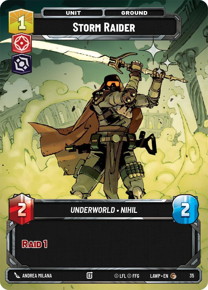Storm Raider (Foil) (35) [A Lawless Time - Weekly Play Promos]