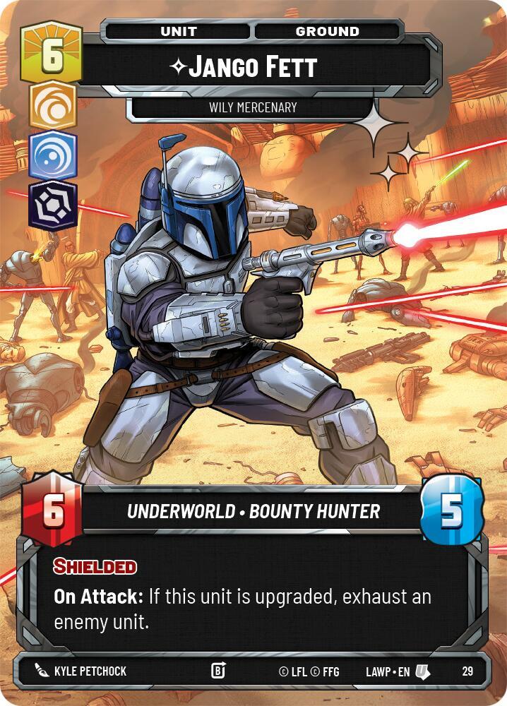 Jango Fett - Wily Mercenary (Foil) (29) [A Lawless Time - Weekly Play Promos]