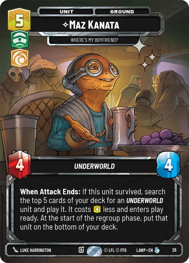 Maz Kanata - Where's My Boyfriend? (Foil) (26) [A Lawless Time - Weekly Play Promos]