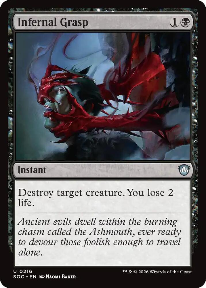 Infernal Grasp (216) [Secrets of Strixhaven Commander]