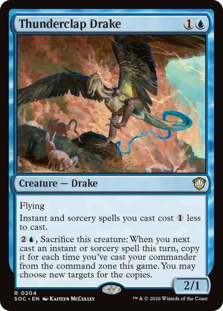 Thunderclap Drake (204) [Secrets of Strixhaven Commander]