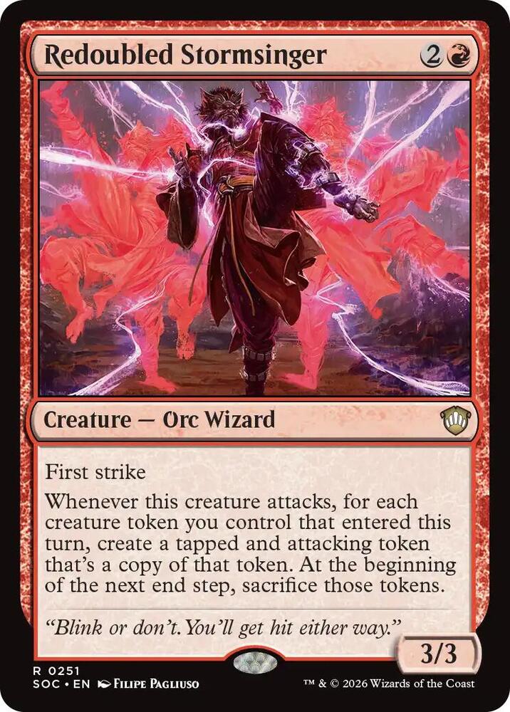 Redoubled Stormsinger (251) [Secrets of Strixhaven Commander]