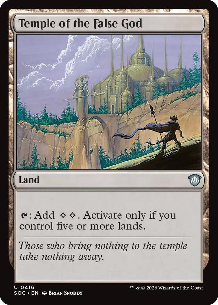 Temple of the False God (416) [Secrets of Strixhaven Commander]