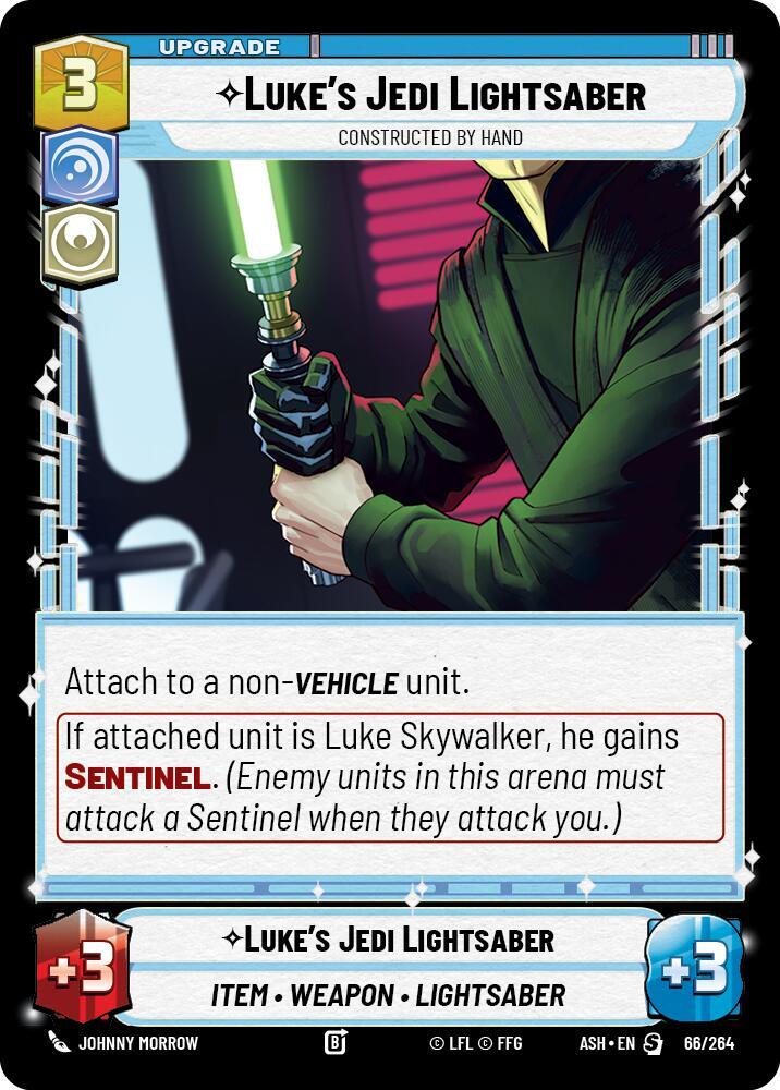 Luke's Jedi Lightsaber - Constructed by Hand (66/264) [Ashes of the Empire]