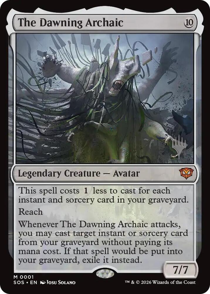 The Dawning Archaic (1) [Secrets of Strixhaven Promos]