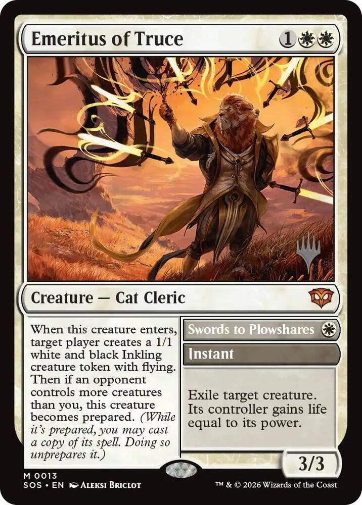 Emeritus of Truce (13) [Secrets of Strixhaven Promos]
